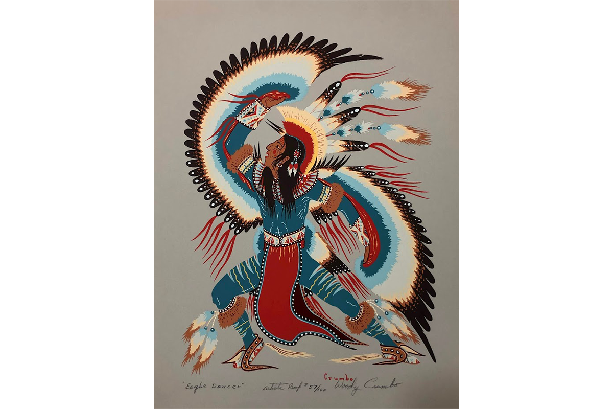 Artist Proof of Eagle Dancer by Woody Crumbo