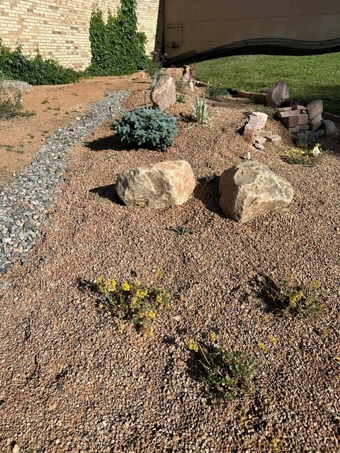Landscaping improvements outside The Art Center along 7th Street