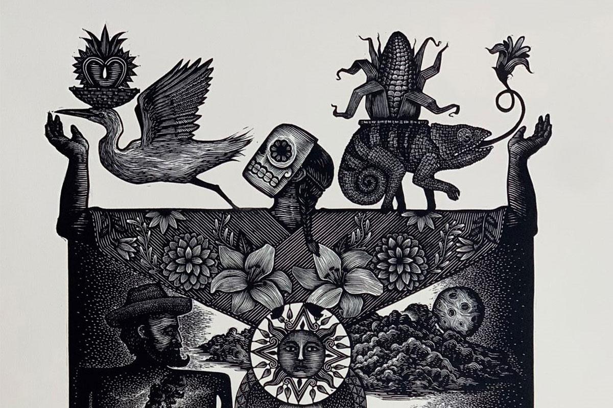 Black and white print