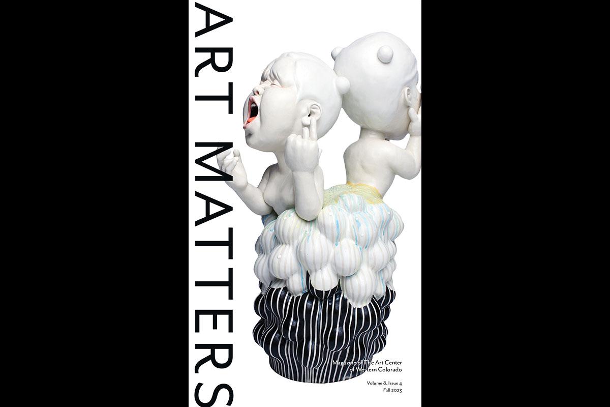 Cover of Fall 2023 Art Matters featuring ceramic work by Kyungmin Park
